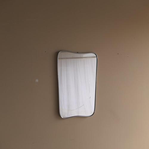 Shield Mirror in Steel, in Good conditions.