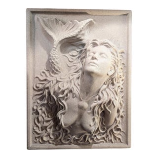 1994 Robert J Marino Metaphysique "Mermaid" Wall Sculpture Art For Sale