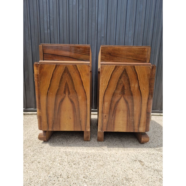 Vintage Art Deco Bedside Tables, 1930s, Set of 2 For Sale - Image 13 of 18