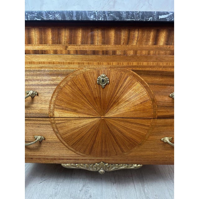 Vintage Louis XVI Style Commode, 1940s For Sale - Image 12 of 14