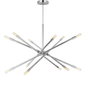 Chapman & Myers by Visual Comfort Studio Eastyn 12-Light Large Chandelier in Polished Nickel