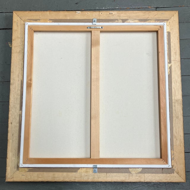 Contemporary Original Alexandra Brown Modernist Abstract Floral Still Life Painting Chunky Gold Frame For Sale In Philadelphia - Image 6 of 6