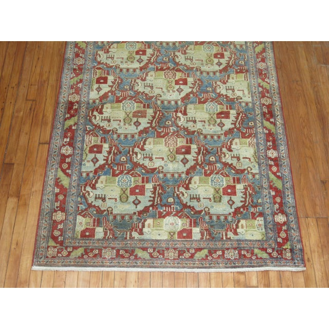 Persian Zabihi Collection Malayer Senneh Persian Rug For Sale - Image 3 of 9