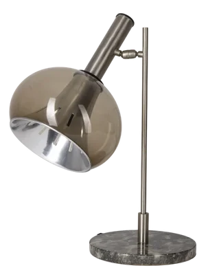 Vintage Table Lamp in Marble and Acrylic Glass from Lamter Milano, 1950s