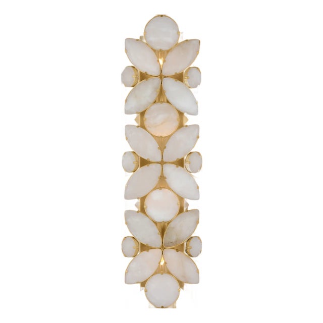 Modern kate spade new york for Visual Comfort Signature Lloyd 26" Sconce in Soft Brass with Alabaster For Sale - Image 3 of 6