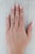 Silver New 0.30ctw Pink Magenta Sapphire Ring 14k White Gold Stackable Band Size 6.5 For Sale - Image 8 of 8