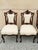 Brown Antique Victorian Carved Mahogany Inlaid Parlor Set Sofa and 4 Chairs - 5 PCS For Sale - Image 8 of 18