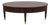 Ethan Allen Avenue Mahogany Oval Coffee Table For Sale