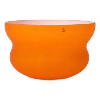 Postmodern Murano Glass Centerpiece Bowl by Vetreria LAG for RIGLASS Consortium, 1980s For Sale