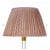 Fermoie 24" Gathered Berwyn Lampshade in Light Pink ( Peach) Rabanna For Sale - Image 4 of 6