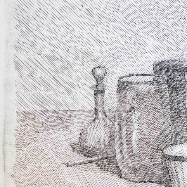 Giorgio Morandi, Still Life with Coffee Cup and Carafe, 1920s, Modern Etching For Sale - Image 4 of 5