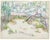 Grace Spongberg (American, 1906-1992) "Tremont" oil pastel on paper, titled and estate stamp on reverse. Grace Spongberg...