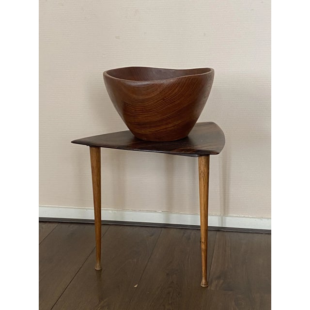 Rare Very Large Mid Century Danish sculptural teak fruit bowl. In very good original condition.
