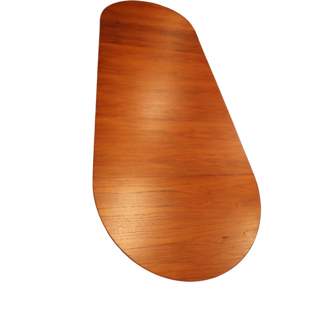Veneered Teak Dining Table with Extension Leaves by Henning Kjærnulf for Sorø Stolefabrik, Denmark, 1960s For Sale - Image 15 of 18