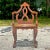 Chocolate Vintage Boho Italian Fruitwood Venetian Style Cane Chair For Sale - Image 8 of 10