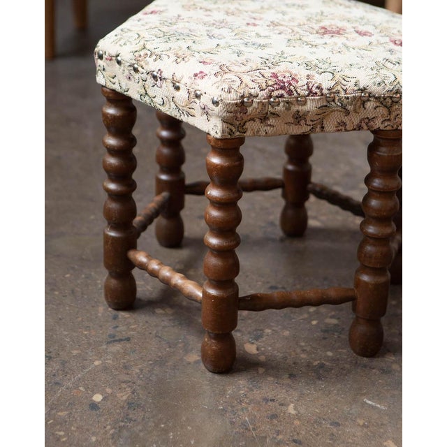 1950s Scandinavian Beech Bobbin Stool — 1950s For Sale - Image 5 of 7