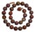 Pietersite Beaded Necklace With Sterling Silver Pietersite Clasp, 19" For Sale