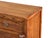 Brown Chinese Moon Face Narrow Wood Grain Brown Drawers Side Table Cabinet For Sale - Image 8 of 16