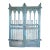 Gate Triple Arched With Spires Blue For Sale