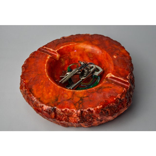 Red Alabaster Ashtray by Romano Bianchi, Italy, 1970s For Sale - Image 6 of 9