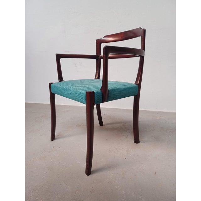1960s Set of Danish Mahogany Armchairs by Ole Wanscher for A.J. Iversen, Customizable Reupholstery, 1960s For Sale - Image 5 of 14