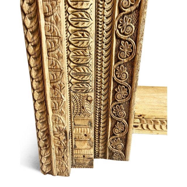 Wood Vintage Salvaged Architectural Console Table For Sale - Image 7 of 7