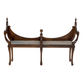Hepplewhite Style Mahogany Bench For Sale