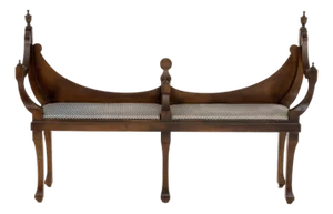 Hepplewhite Style Mahogany Bench