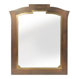 Graphical Mirror from Belgo Chrome, Belgium, 1980s For Sale