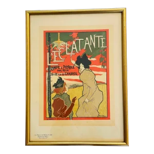 French Poster l'Eclatante Lampe à Pétrole Sans Mèche 1895
