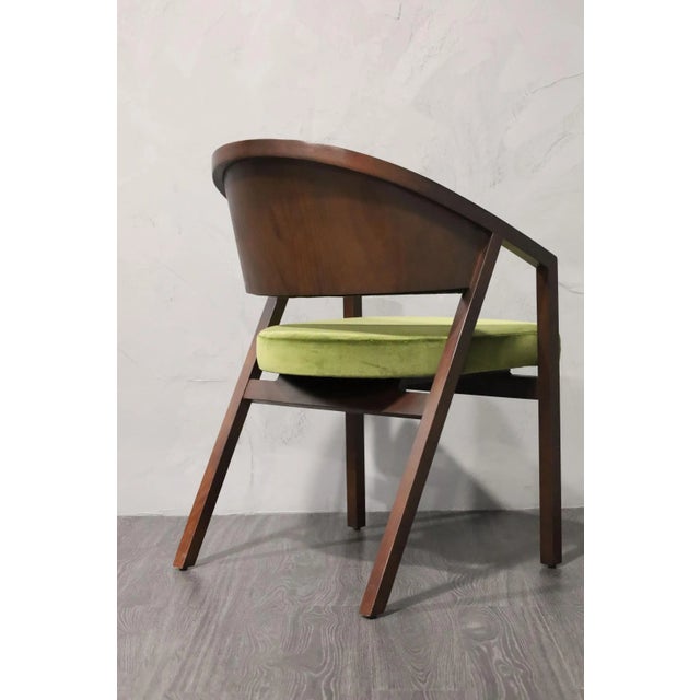 Wood Early 21st Century Set of Four Dining Chairs Attributed to Peter Shelton and Lee Mindel For Sale - Image 7 of 11
