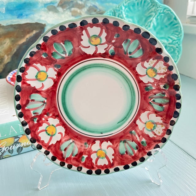 Late 20th Century Vietri Campagna Plates- Set of 9 For Sale - Image 9 of 11