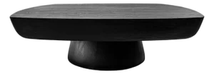 Modern Minimalist Black Butter Coffee Table