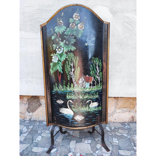 Art Nouveau Fireplace Screen, 1890s For Sale - Image 5 of 6