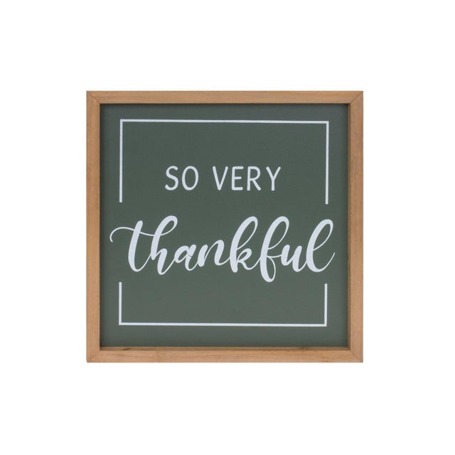 Modern Gather and Thankful Sentiment Sign (Set of 2) For Sale - Image 3 of 3