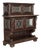 Neo-Renaissance Style Ebony and Walnut Display Cabinet For Sale