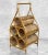 Mid-Century Modern Vintage Boho Coastal Rattan Wicker Sculptural Wine Bottle Rack Holder For Sale - Image 3 of 13