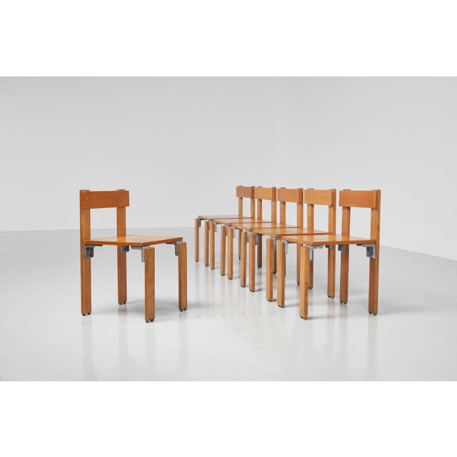French Chairs by George Candilis for Sentou, 1968, Set of 6 For Sale - Image 9 of 18
