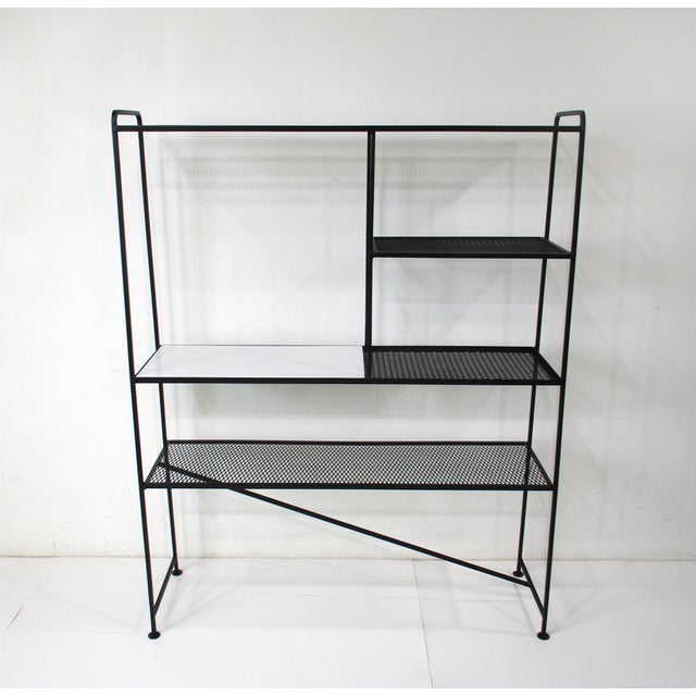 Mid Century Etagere Bookcase by Freda Diamond in the Style of Weinberg or Mategot For Sale - Image 10 of 12