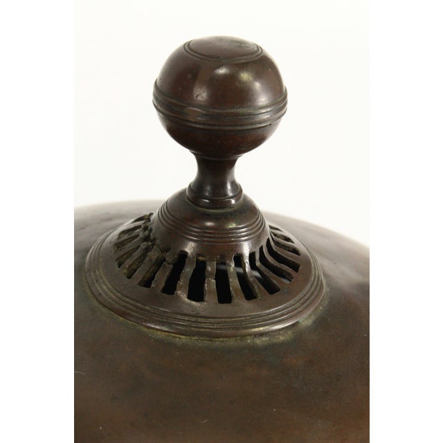 1800-1820's Hot Water Tea Urn Samovar With Atlas Figure Support Patinated Bronze For Sale - Image 16 of 17
