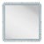 Fleur Home Carnival Gras Square Mirror in Parma Gray, 38x38 For Sale