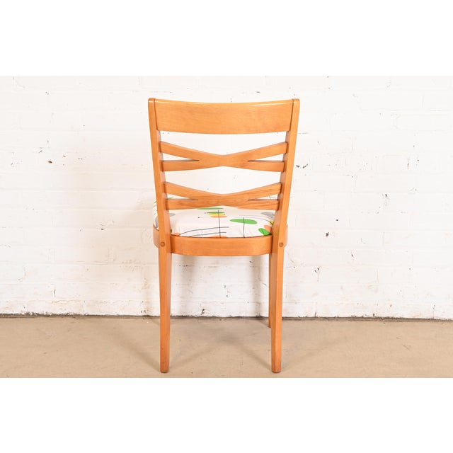 Heywood Wakefield Mid-Century Modern Solid Maple Dining Chairs, Set of Six For Sale - Image 10 of 12