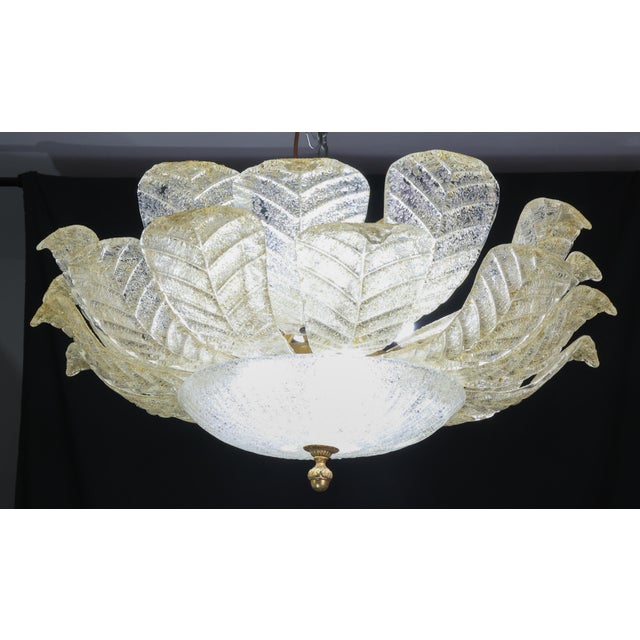 Dubai, Large Size Murano Glass Gold Flush Mount, 1970s For Sale - Image 10 of 12