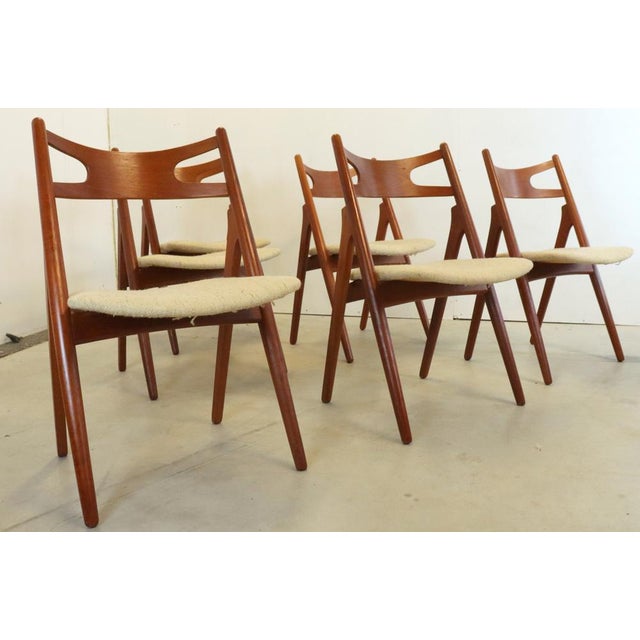 Vintage CH 29 Chairs by Hans Wegner for Carl Hansen, 1950s, Set of 6 For Sale - Image 4 of 17