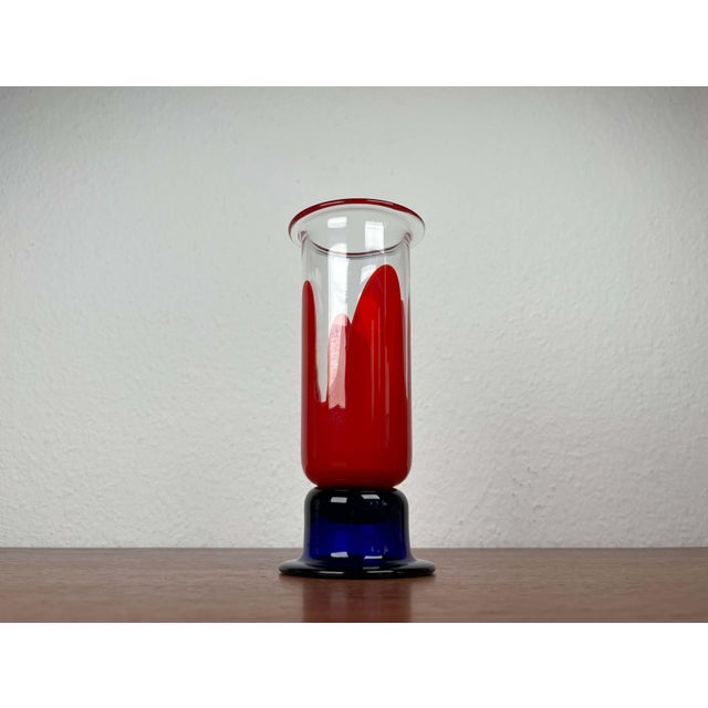 Mid-Century Modern Mid-Century Modern Danish Carnival Series Vase by Christel Holmgren Exner for Holmegaard, 1970s For Sale - Image 3 of 18
