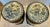 Brown Pair Antique Chinese Brown Glaze With Blue & Withe Decor Garden Stools For Sale - Image 8 of 16