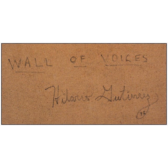 Late 20th Century Wall of Voices, Hilario Gutierrez For Sale - Image 9 of 10