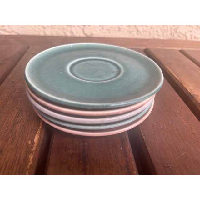Russel Wright 1940 Mid Century Modern Russell Wright Steubenville Pottery Company Espresso Set of 5 - 10 pcs For Sale - Image 4 of 5