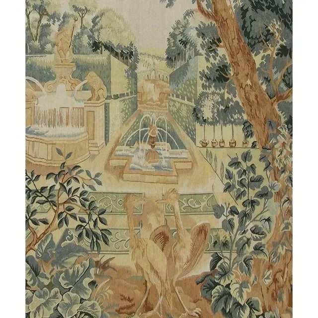 Vintage Woven Fountain Tapestry For Sale In Los Angeles - Image 6 of 9