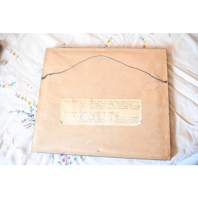 1930s 1931 White House Correspondents Reporters Photograph Newsroom Wall Art For Sale - Image 5 of 6